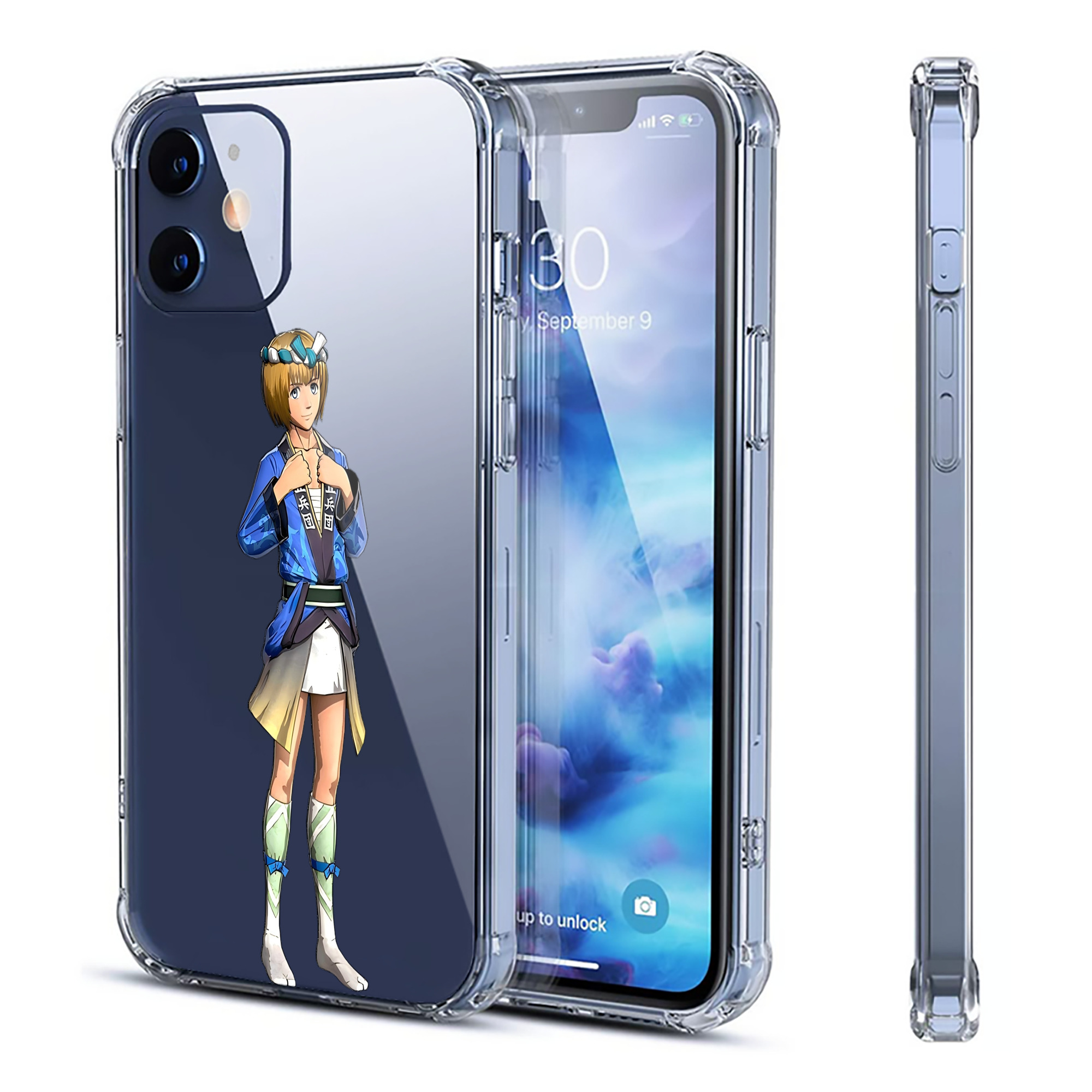 （画像用） 進撃の巨人 アルミン·アルレルト Attack on Titan Armin Arlert 【iPhone 12シリーズ対応】透明スマホケース（クリアソフトケース）